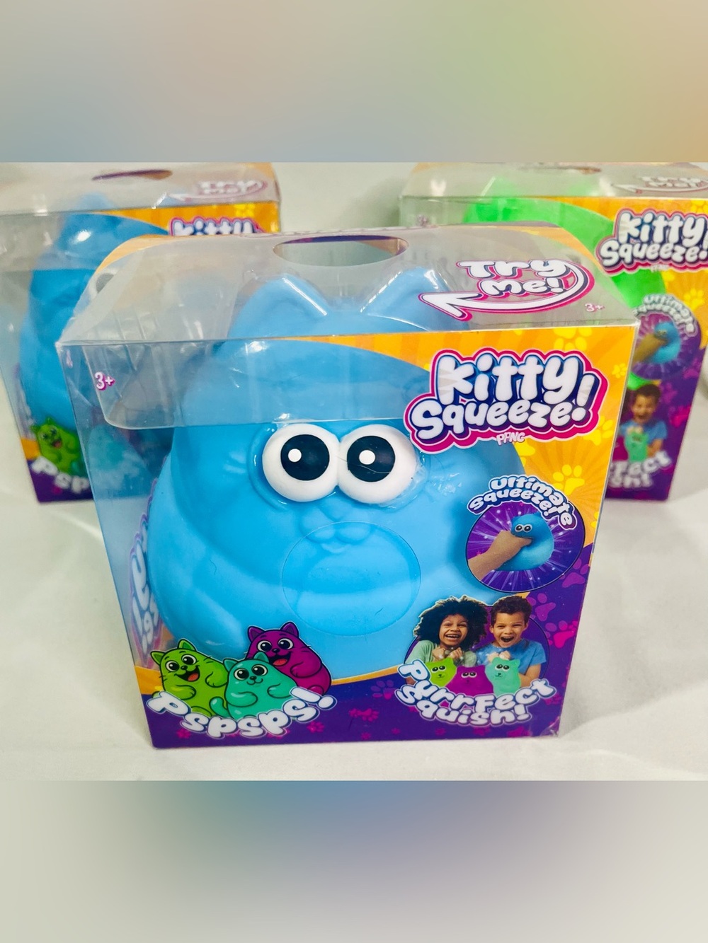 Squeeze Blue Kitty Squishy Toy by Squeeze